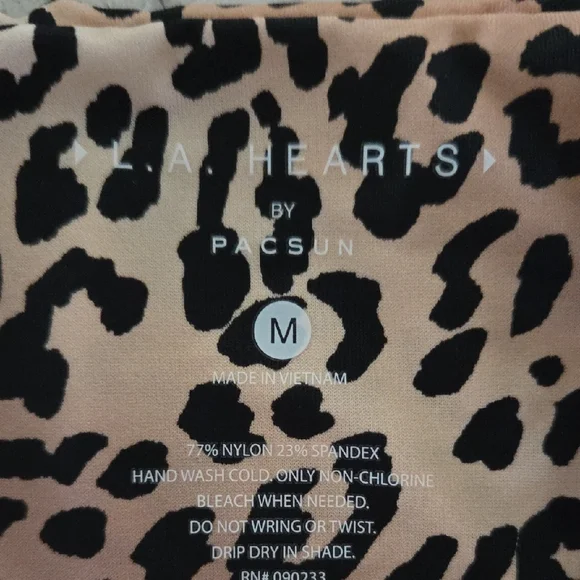 PacSun Beige and Black Leopard Print Bikini - Picture 2 of 4